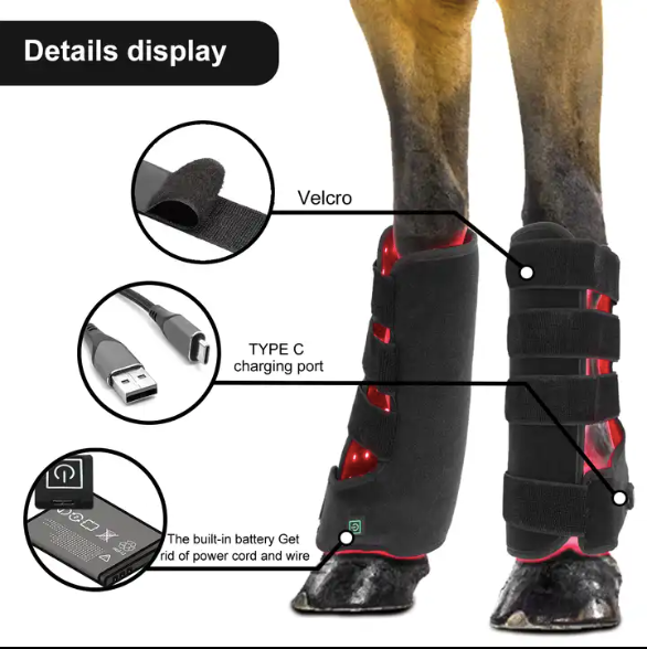 Red Light Therapy for Horses Boot (Medical Grade Muscle Injury Knee Pad)