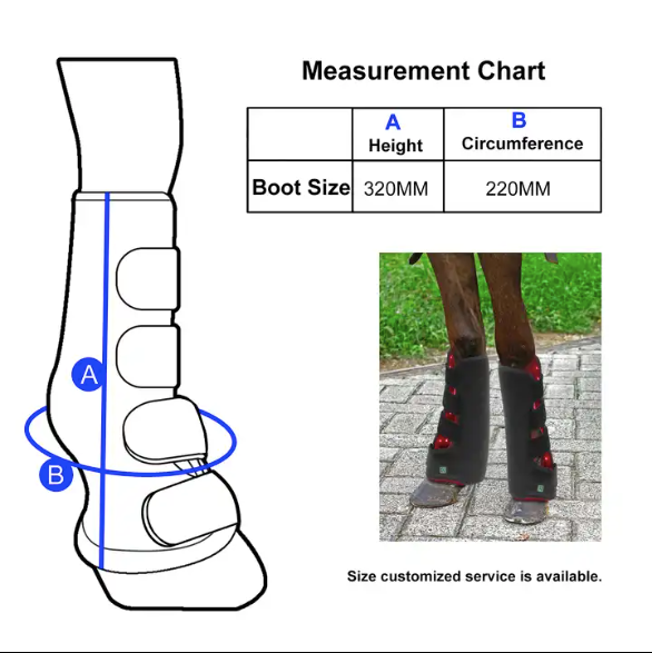 Red Light Therapy for Horses Boot (Medical Grade Muscle Injury Knee Pad)
